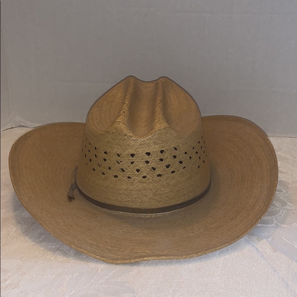 Longhorn Raffia Western Cowboy Hat Rancher - Picture 4 of 8